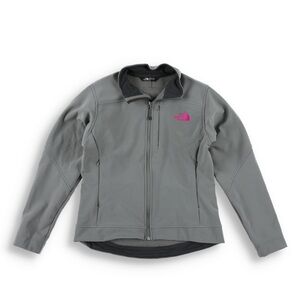 The North Face Gray Softshell with Pink Accent Medium
